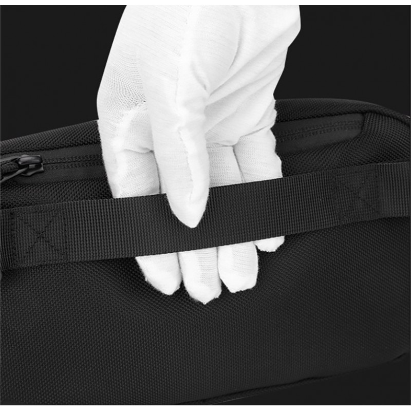 Сумка бананка на пояс Nowel черная - 14 фото