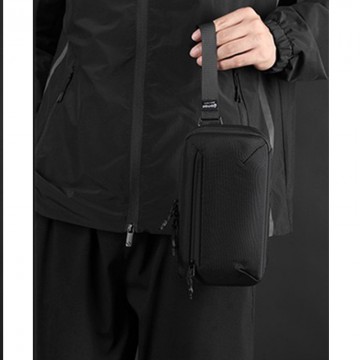 Сумка бананка на пояс Nowel черная фото