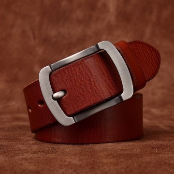 Мужской кожаный ремень Raymond коричневый фото