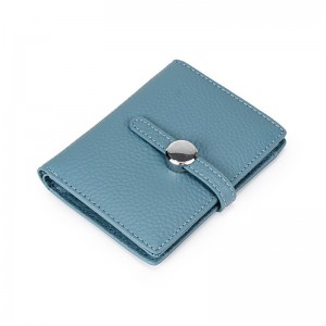 Женский кожаный кошелек Annie голубой