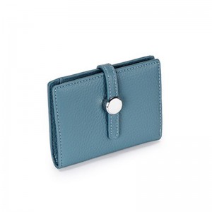 Женский кожаный кошелек Annie голубой