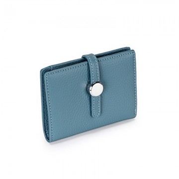 Женский кожаный кошелек Annie голубой фото