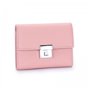 Женский кожаный кошелек Monique светло-розовый
