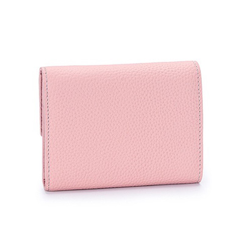 Женский кожаный кошелек Monique светло-розовый - 2 фото