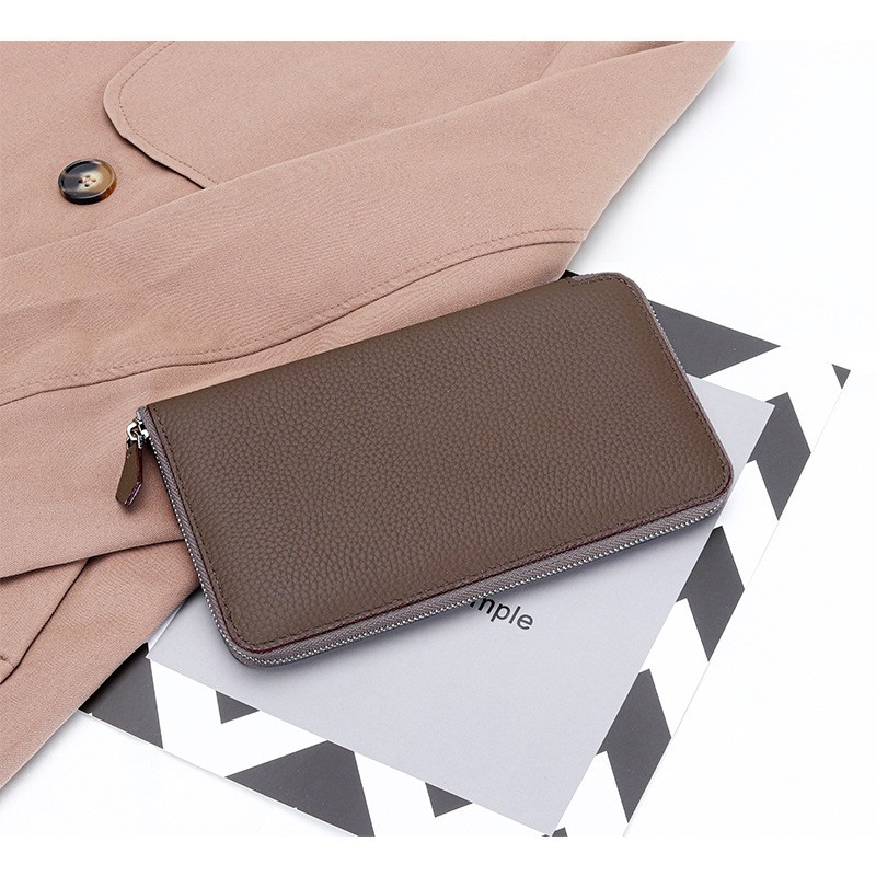 Женский кожаный кошелек Candice темно-коричневый