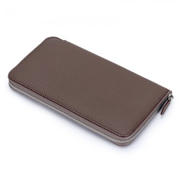 Женский кожаный кошелек Candice темно-коричневый фото