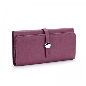 Жіночий шкіряний гаманець Vicki фіолетовий