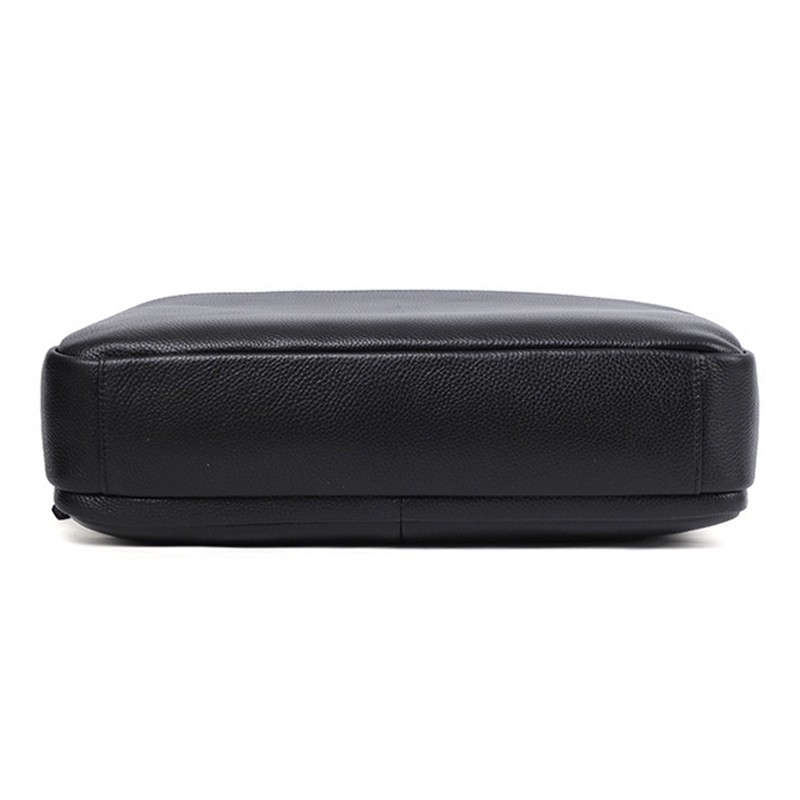 Мужская кожаная сумка для ноутбука Bentheim черная - 8 фото