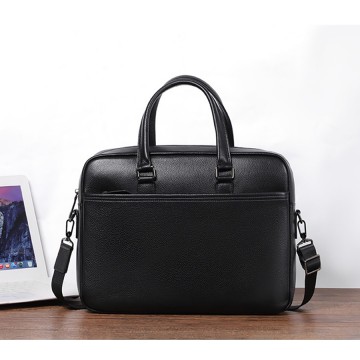 Мужская кожаная сумка для ноутбука Bentheim черная фото