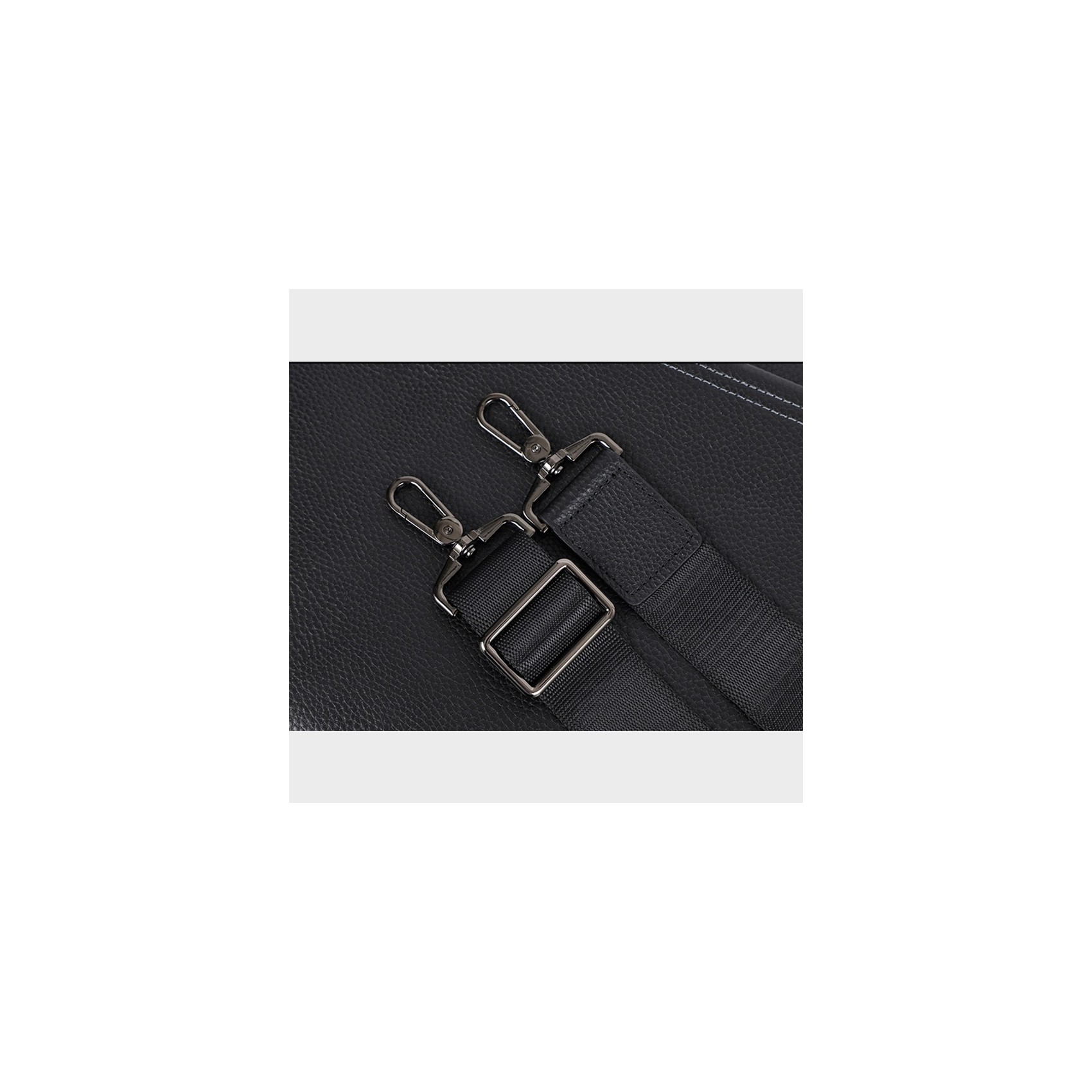 Мужская кожаная сумка для ноутбука Bentheim черная