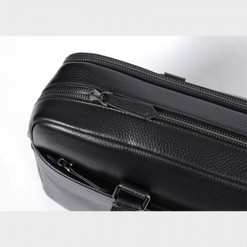 Мужская кожаная сумка для ноутбука Bentheim черная фото