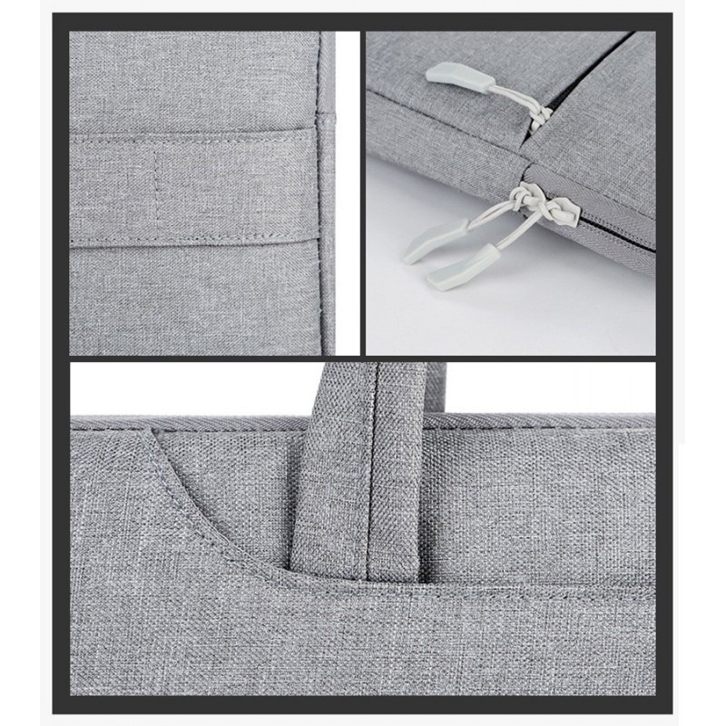 Сумка для ноутбука Merliot 15,6 сіра - 10 фото