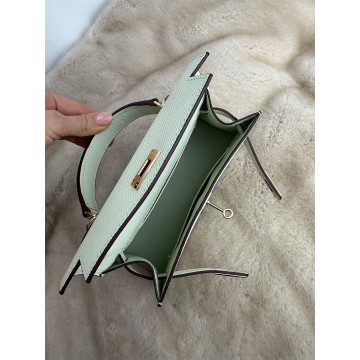 Жіноча шкіряна сумка Kelly 22 м'ятна фото