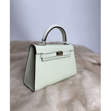 Жіноча шкіряна сумка Kelly 22 м'ятна фото