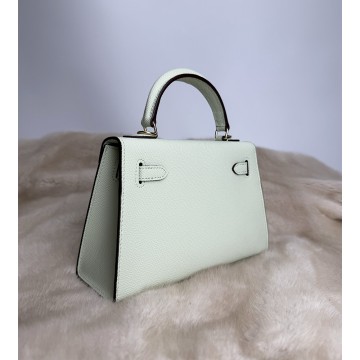 Жіноча шкіряна сумка Kelly 22 м'ятна фото