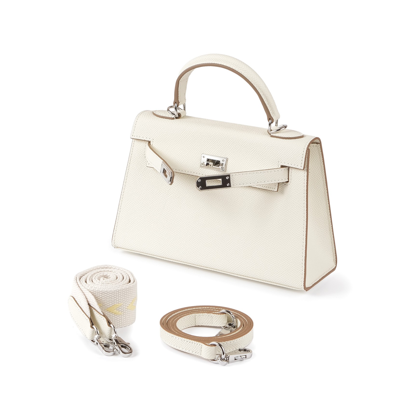 Жіноча шкіряна сумка Kelly 22 біла