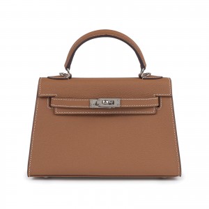 Жіноча шкіряна сумка Kelly 22 коричнева