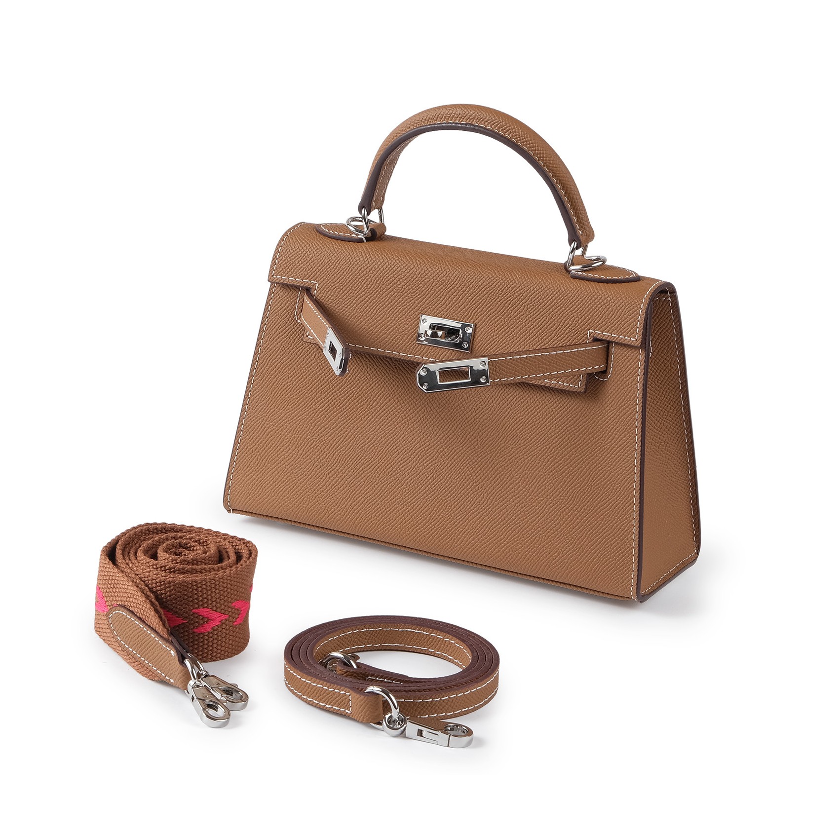 Жіноча шкіряна сумка Kelly 22 коричнева