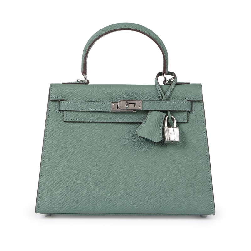 Жіноча шкіряна сумка Kelly 25 бірюзова