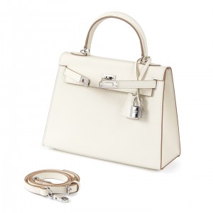 Жіноча шкіряна сумка Kelly 25 біла