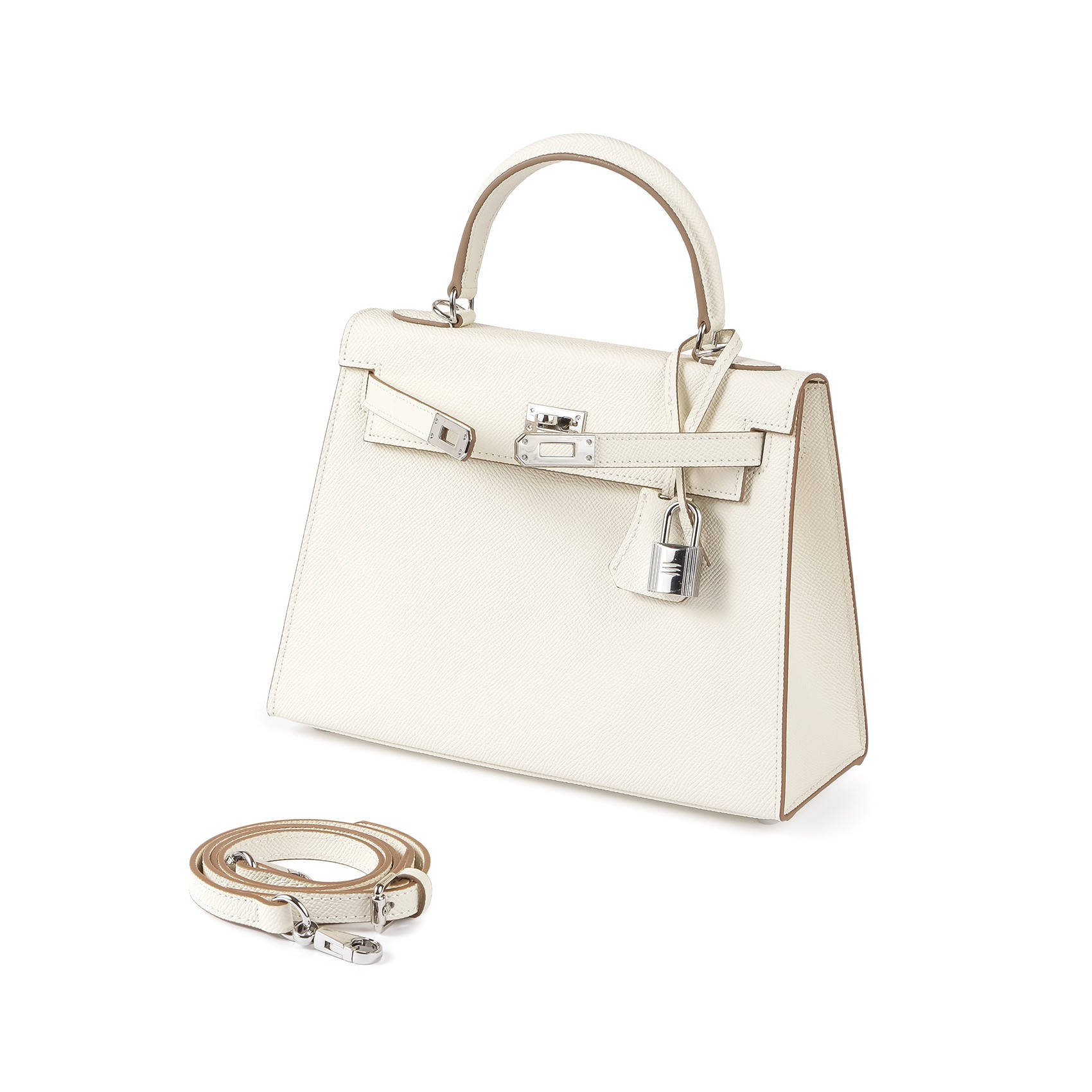 Жіноча шкіряна сумка Kelly 25 біла