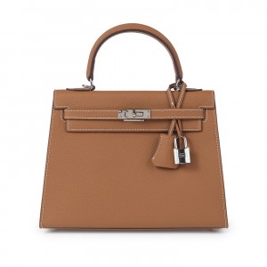 Жіноча шкіряна сумка Kelly 25 коричнева