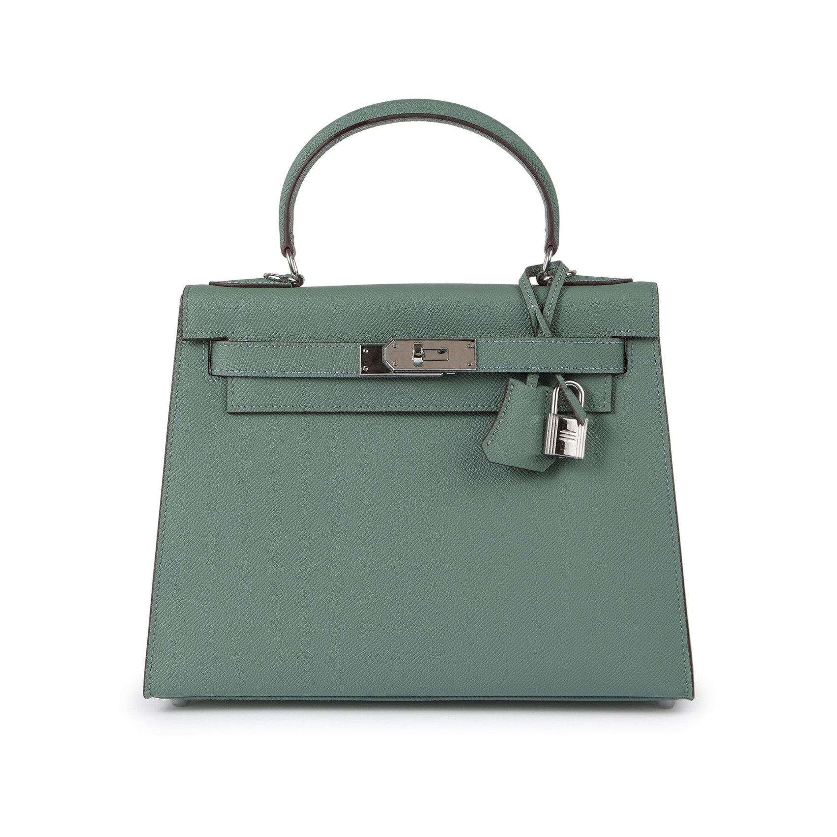 Женская кожаная сумка Kelly 28 бирюзовая