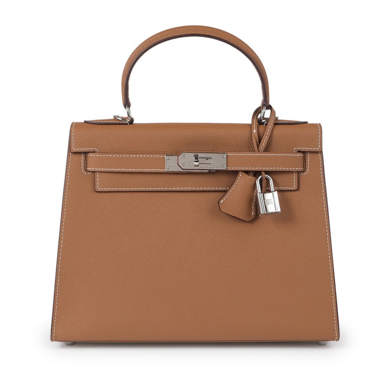 Жіноча шкіряна сумка Kelly 28 коричнева