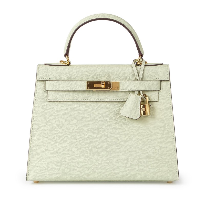 Жіноча шкіряна сумка Kelly 28 м'ятна