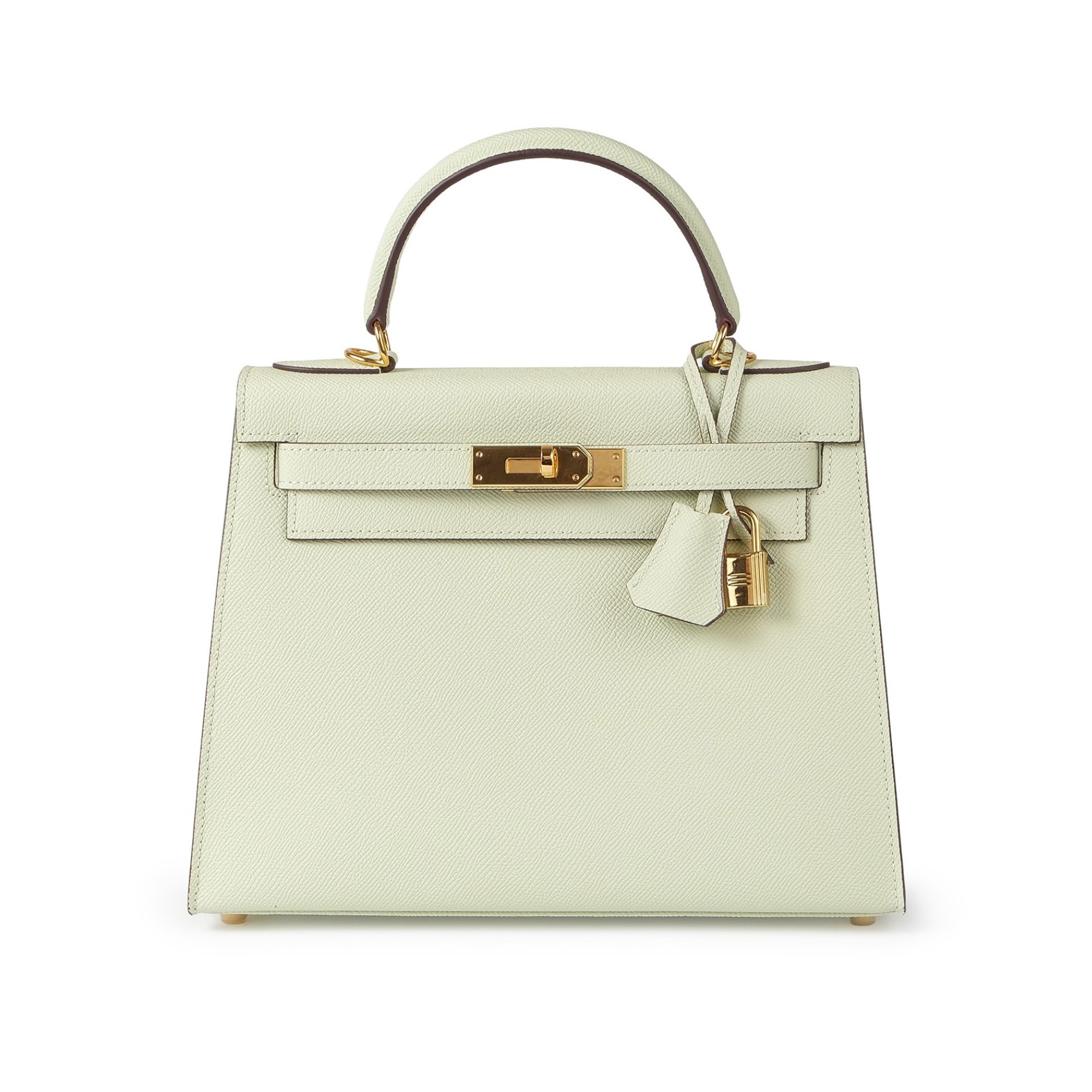 Женская кожаная сумка Kelly 28 мятная