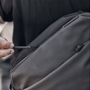 Мужская сумка слинг Mackar Urban через плечо черная фото