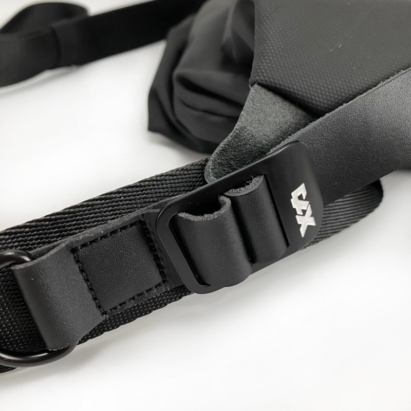 Мужская сумка слинг Mackar Urban через плечо черная - 14 фото