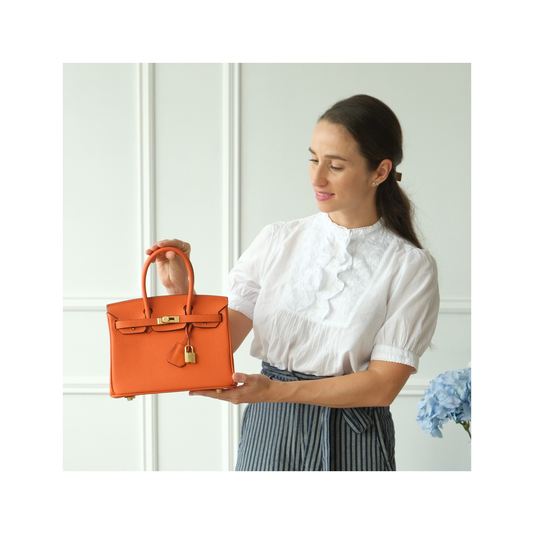 Жіноча шкіряна сумка Brigitte 25 помаранчева