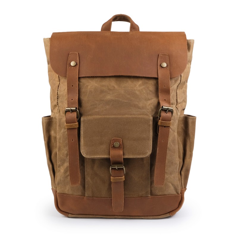 Мужской городской рюкзак Jacob светло-коричневый - 2 фото