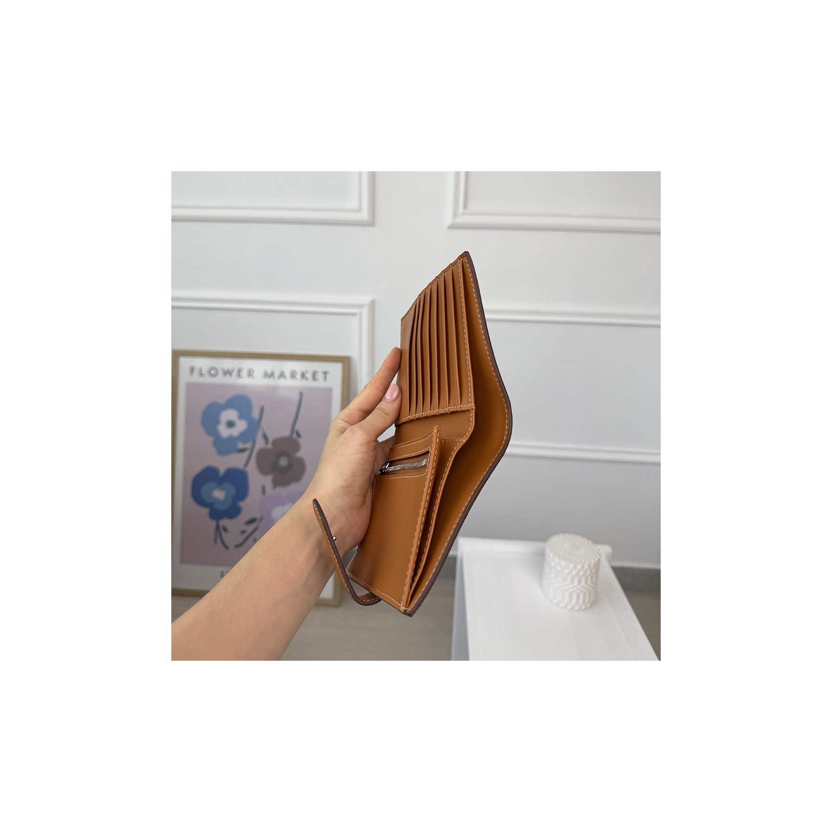 Жіночий шкіряний гаманець Emeline білий