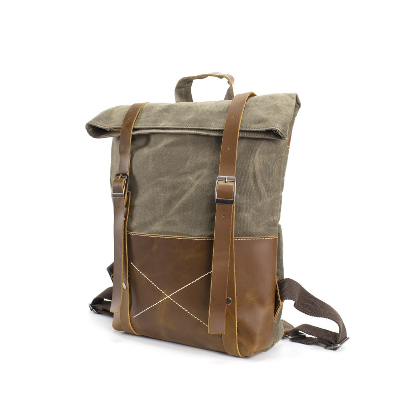 Мужской городской рюкзак Safari хаки - 1 фото