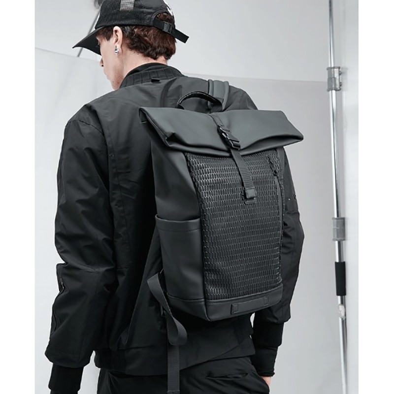 Чоловічий рюкзак Mackar City чорний - 5 фото