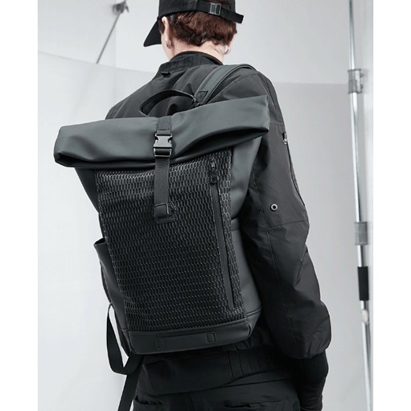 Чоловічий рюкзак Mackar City чорний - 6 фото