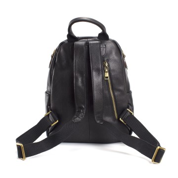 Женский кожаный рюкзак Fiona черный фото