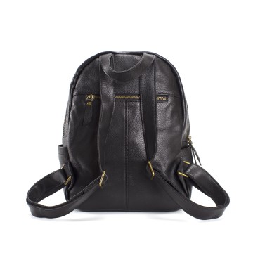 Женский кожаный рюкзак Freedom черный фото