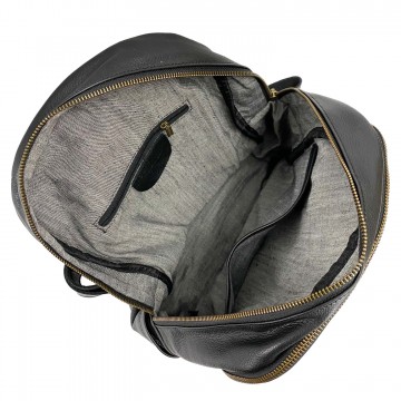 Женский кожаный рюкзак Freedom черный фото