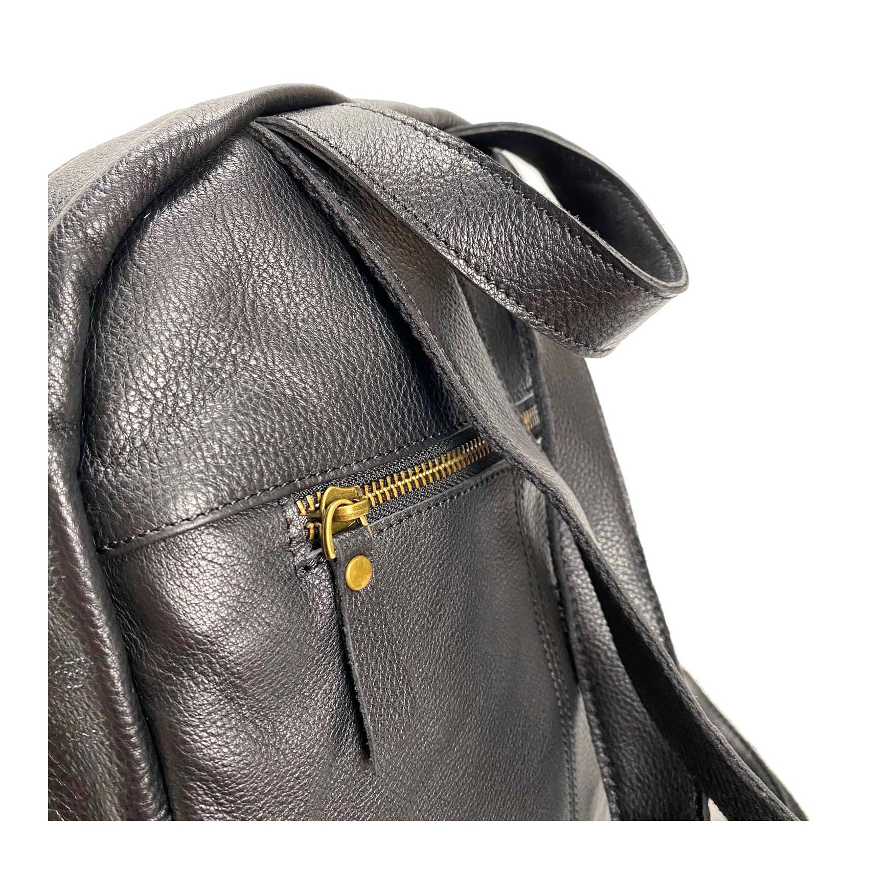 Женский кожаный рюкзак Freedom черный