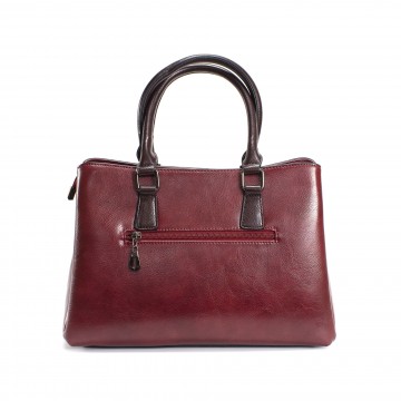 Жіноча класична сумка Isa Paulina SE бордова фото