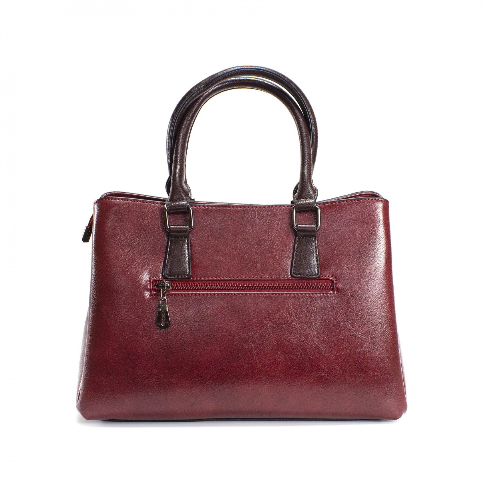 Женская классическая сумка Isa Paulina SE бордовая