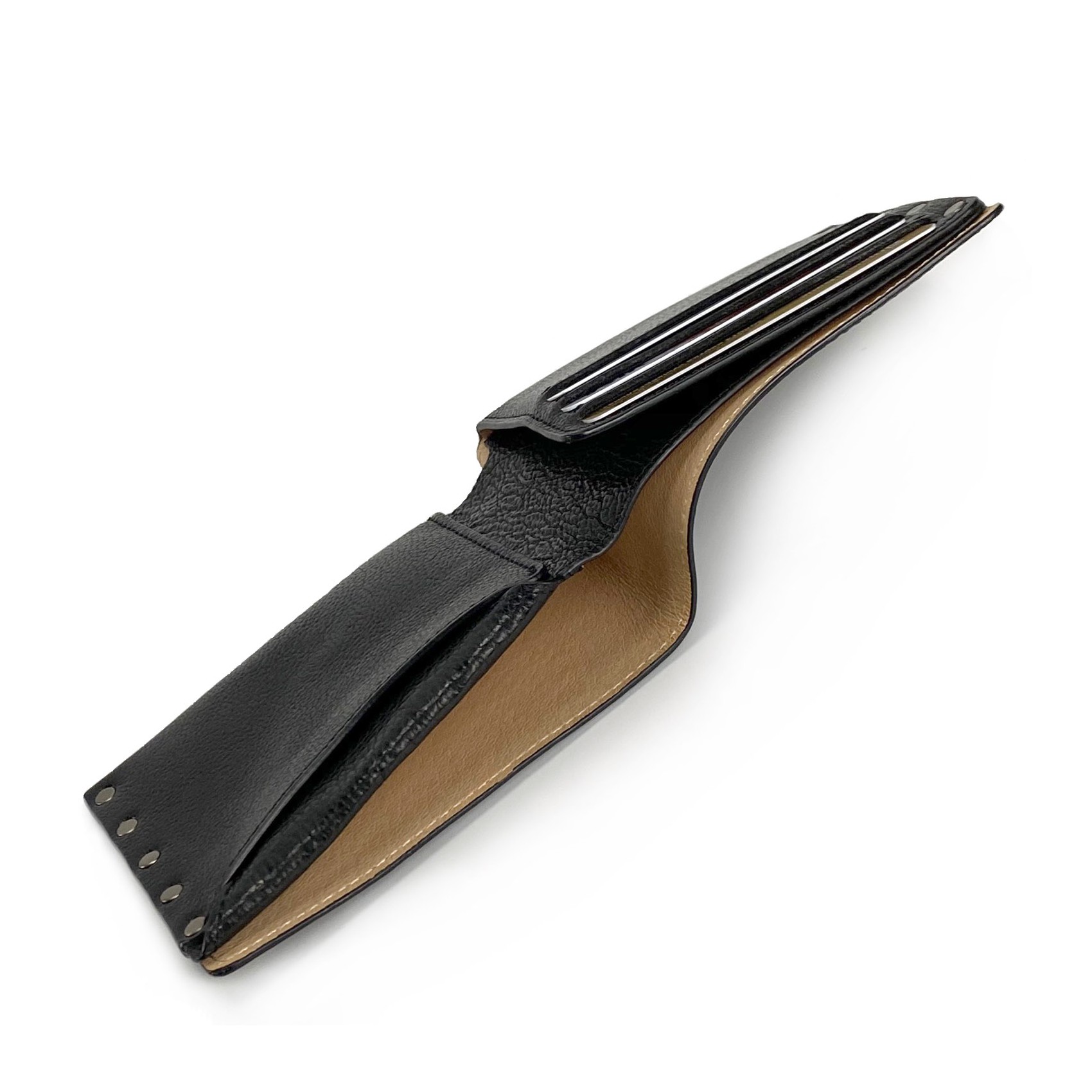 Мужской кожаный кошелек Vegas черный