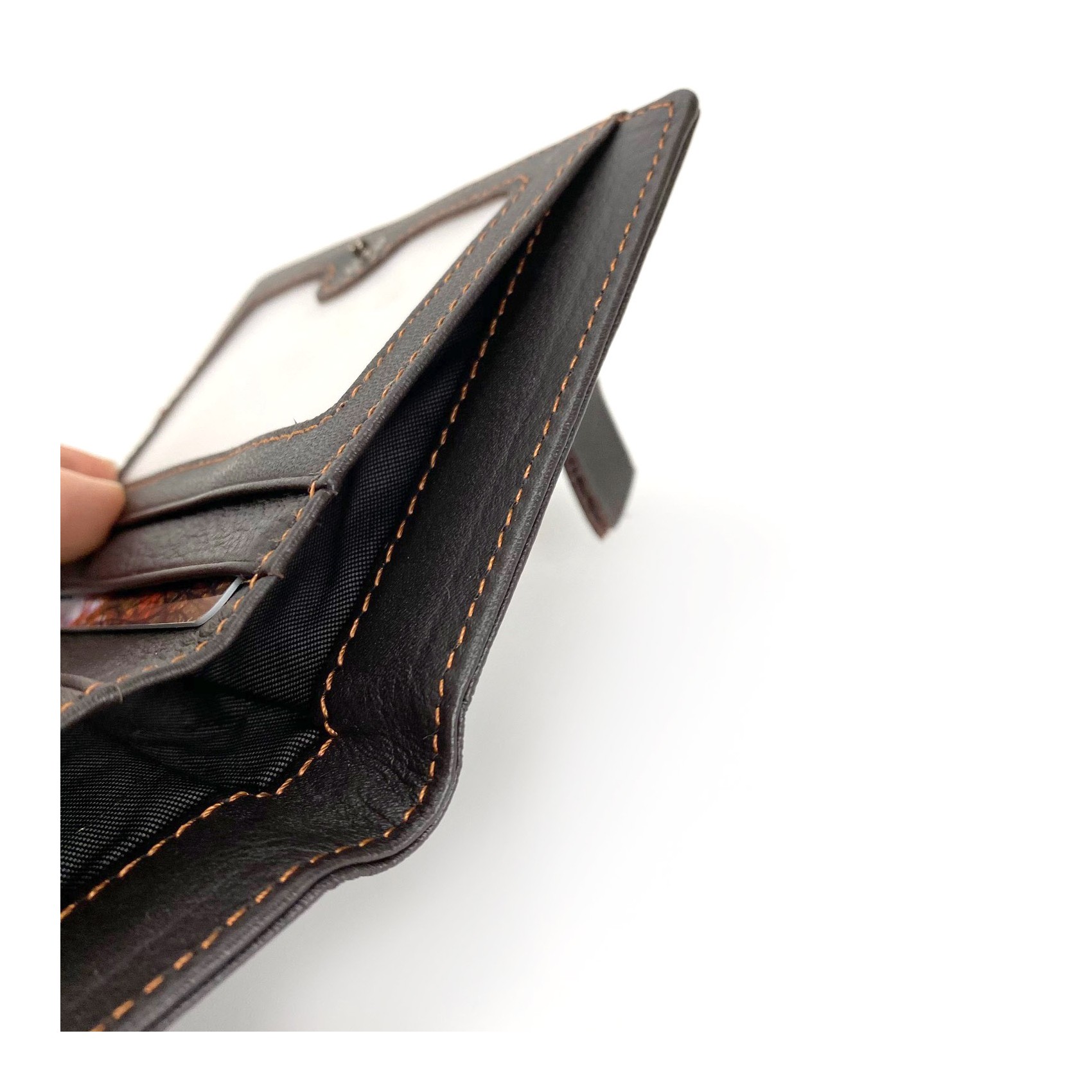 Чоловічий гаманець Kentucky шкіряний темно-коричневий