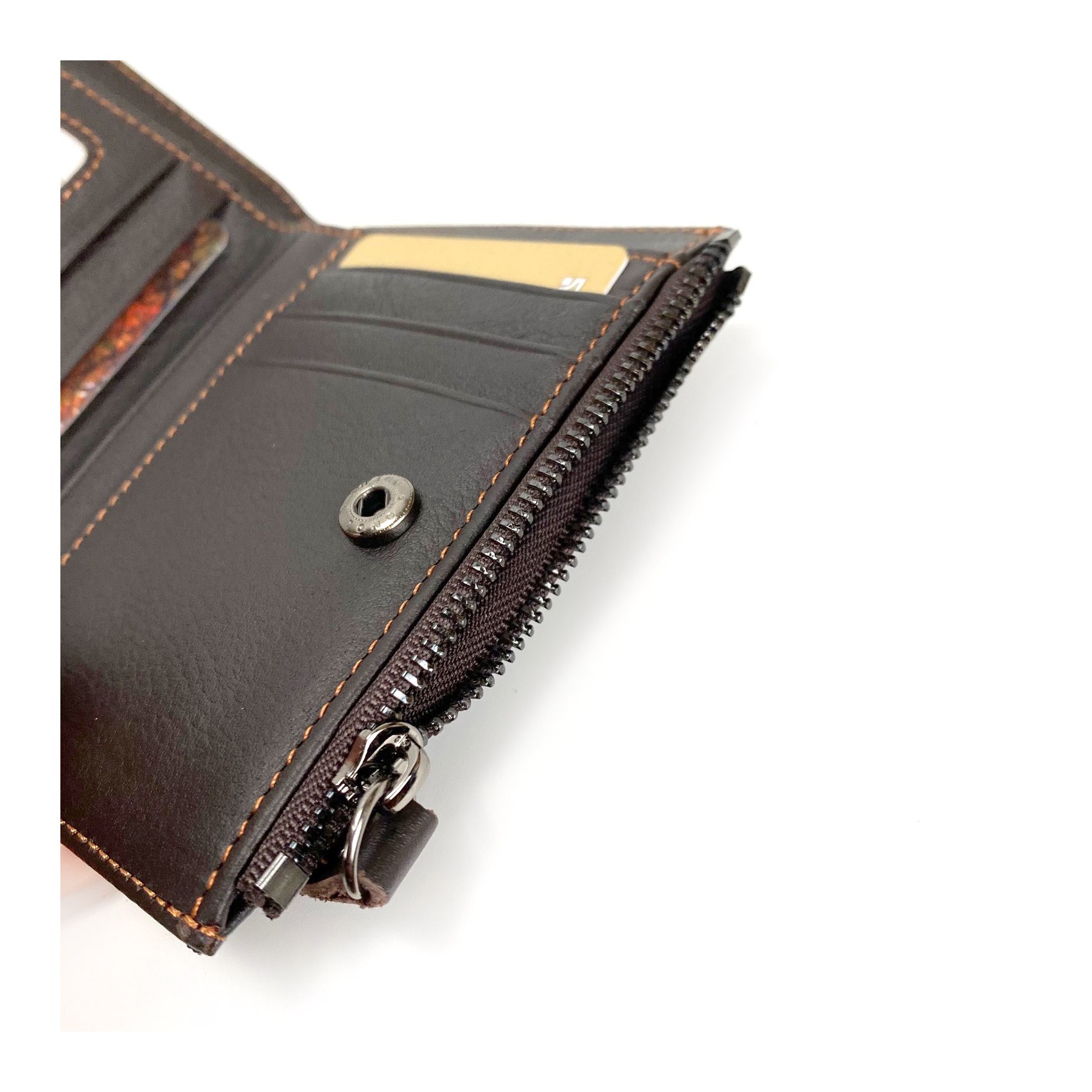 Чоловічий гаманець Kentucky шкіряний темно-коричневий