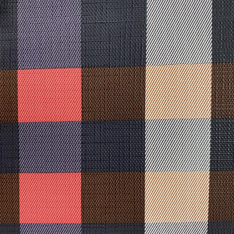 Женская классическая сумка Grace синяя с красными ручками - 10 фото