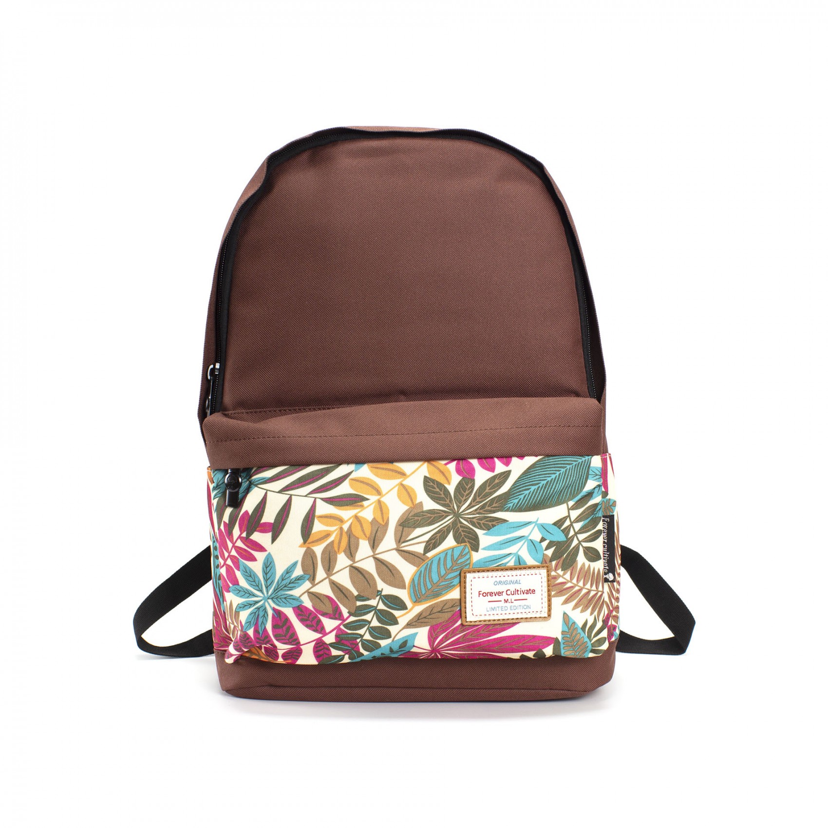 Женский рюкзак Leaves кирпичный