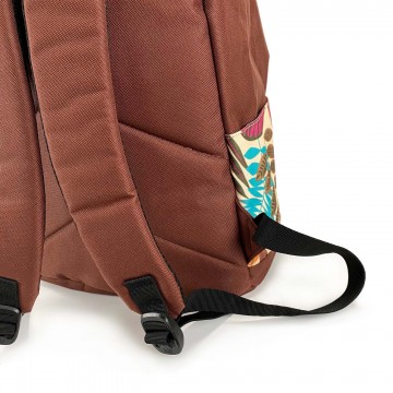 Жіночий рюкзак Leaves цегляний фото